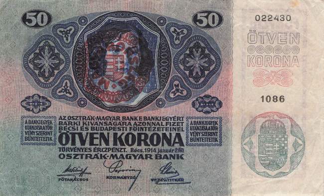 Ungarn p25 50 Korona 1920